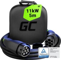 Green Cell GC-EVKABGC03 Type-2 Elektromos autó töltőkábel 5m (11 kW - 16A) -Fekete
