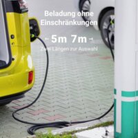 Green Cell GC-EVKABGC03 Type-2 Elektromos autó töltőkábel 5m (11 kW - 16A) -Fekete