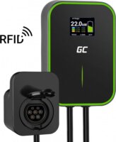 Green Cell Wallbox Ev Elektromos autó fali töltő - Fekete (22kW - 32A / Type-2)