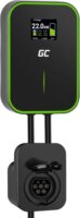 Green Cell Wallbox Ev Elektromos autó fali töltő - Fekete (22kW - 32A / Type-2)
