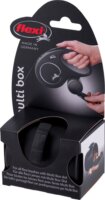 Flexi Multi Box Pórázra rögzíthető jutalomfalat és ürülékzacskó tároló - Fekete