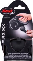 Flexi Multi Box Pórázra rögzíthető jutalomfalat és ürülékzacskó tároló - Fekete