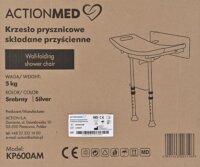 ActionMed KP600AM Falra Szerelhető Zuhanyszék - Fehér