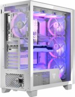 MODECOM VOLCANO PERUN APEX ARGB Midi Torony Számítógépház + 4db 140mm ventilátor - Fehér