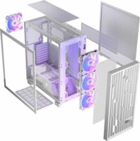 MODECOM VOLCANO PERUN APEX ARGB Midi Torony Számítógépház + 4db 140mm ventilátor - Fehér