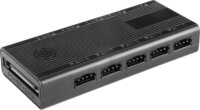 Tacens Mars Gaming MFSI4KIT 120mm Rendszerhűtő ventilátor 4db + RGB vezérlő HUB - Fekete