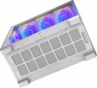 MODECOM VOLCANO STELLAR ARGB Midi Torony Számítógépház + 8db 120mm ventilátor - Fehér