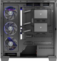 MODECOM VOLCANO STELLAR ARGB Midi Torony Számítógépház + 8db 120mm ventilátor - Fekete