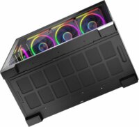 MODECOM VOLCANO STELLAR ARGB Midi Torony Számítógépház + 8db 120mm ventilátor - Fekete