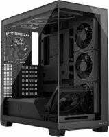 MODECOM VOLCANO STELLAR ARGB Midi Torony Számítógépház + 8db 120mm ventilátor - Fekete