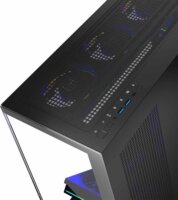 MODECOM VOLCANO STELLAR ARGB Midi Torony Számítógépház + 8db 120mm ventilátor - Fekete