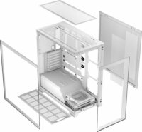 MODECOM VOLCANO STELLAR Midi Torony Számítógépház + 1db 120mm ventilátor - Fehér