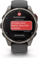 Garmin Fēnix 8 Pro Okosóra 47mm Grafitszürke Szilikon Szíjjal - Titán