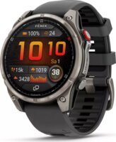 Garmin Fēnix 8 Pro Okosóra 47mm Grafitszürke Szilikon Szíjjal - Titán