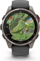 Garmin Fēnix 8 Pro Okosóra 47mm Grafitszürke Szilikon Szíjjal - Titán