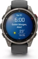 Garmin Fēnix 8 Pro Okosóra 47mm Grafitszürke Szilikon Szíjjal - Titán
