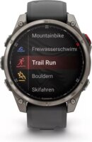 Garmin Fēnix 8 Pro Okosóra 47mm Grafitszürke Szilikon Szíjjal - Titán