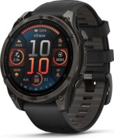 Garmin Fenix 8 AMOLED Érintőképernyős Okosóra 47mm Szilikon szíjjal - Fekete