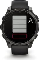 Garmin Fenix 8 AMOLED Érintőképernyős Okosóra 47mm Szilikon szíjjal - Fekete