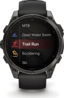 Garmin Fenix 8 AMOLED Érintőképernyős Okosóra 47mm Szilikon szíjjal - Fekete