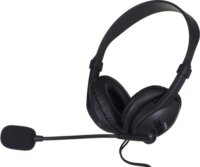 iBox W1MV Vezetékes Call Center Fejhallgató Headset - Fekete