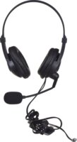 iBox W1MV Vezetékes Call Center Fejhallgató Headset - Fekete