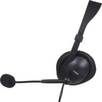 iBox W1MV Vezetékes Call Center Fejhallgató Headset - Fekete