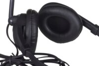 iBox W1MV Vezetékes Call Center Fejhallgató Headset - Fekete