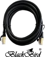 BlackBird BH1726 UTP Cat6A RJ45 Patch kábel 0.5m - Fekete