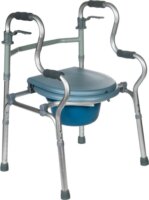 REHA FUND RF-133 Járókeret WC-vel Max 100kg - Kék / Szürke