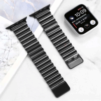 BlackBird BH1808 Apple Watch 42/44/45/46/49 mm Okosóra szíj - Fekete