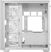 DEEPCOOL ATX CG530 WH Midi Torony Számítógépház + 5db 120mm ventilátor - Fehér