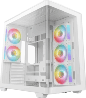 DEEPCOOL ATX CG530 WH Midi Torony Számítógépház + 5db 120mm ventilátor - Fehér