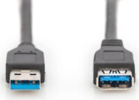 Digitus AK-300203-018-S USB-A 3.2 Gen 1 apa - USB-A anya Hosszabbító kábel 1.8m - Fekete