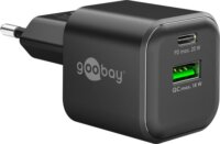 Goobay 79620 USB-A / USB-C GaN Hálózati Töltő Adapter 20W - Fekete