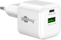 Goobay 79621 USB-A / USB-C GaN Hálózati töltő Adapter 20W - Fehér