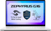 Asus ROG Zephyrus G16 GU606AR-TB011W Laptop Platinum White (16" / Intel Core Ultra 9-386H / 32GB / 1TB M.2 SSD / Nvidia GeForce RTX 5070Ti / Win 11 Home)