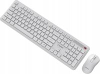 Gembird KBS-WPS-01 Slim Wireless Billentyűzet + Egér US - Fehér