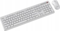 Gembird KBS-WPS-01 Slim Wireless Billentyűzet + Egér US - Fehér
