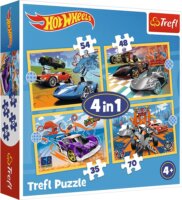 Trefl 34627 Hot Wheels járművek 4az 1ben puzzle