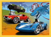 Trefl 34627 Hot Wheels járművek 4az 1ben puzzle