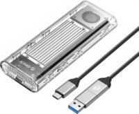 Orico TCM2-U4-SV-BP M.2 NVMe USB4 Külső SSD ház - Szürke
