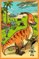 Trefl 34888 Treflikék a dinoszauruszok világában 3az 1-ben puzzle