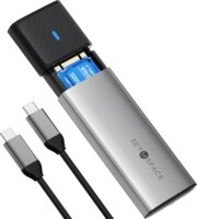 Orico STPWDM2-G2-GY M.2 USB-A / USB-C 3.2 Gen 2 Külső SSD ház - Fekete/Ezüst