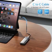 Orico STPWDM2-G2-GY M.2 USB-A / USB-C 3.2 Gen 2 Külső SSD ház - Fekete/Ezüst