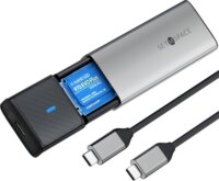 Orico STPWDM2-G2-GY M.2 USB-A / USB-C 3.2 Gen 2 Külső SSD ház - Fekete/Ezüst