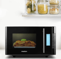 Medion MD14482 Mikrohullámú Sütő 20L 800W - Ezüst / Fekete