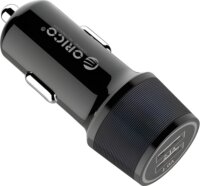 Orico UCC-2U-BK USB-A + USB-C Autós Töltő 15W - Fekete