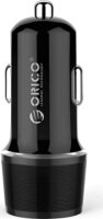 Orico UCC-2U-BK USB-A + USB-C Autós Töltő 15W - Fekete