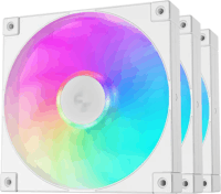 DeepCool FD14 ARGB 140mm PWM Rendszerhűtő ventilátor 3db - Fehér